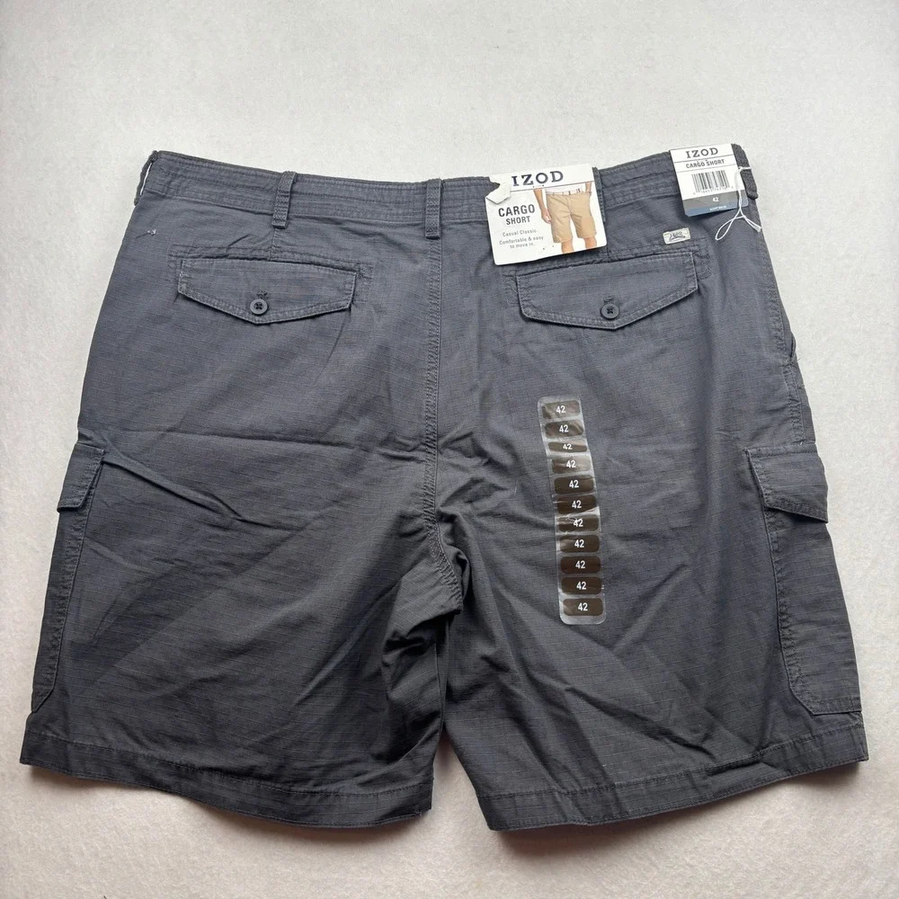 IZOD Cargo Shorts Mens 42 Ripstop‎ Utility Outdoor NWT